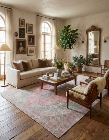 8' 7 x 12' 4 Hand Knotted Ultra Vintage Persian Wool Rug