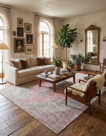 8' 7 x 12' 4 Hand Knotted Ultra Vintage Persian Wool Rug