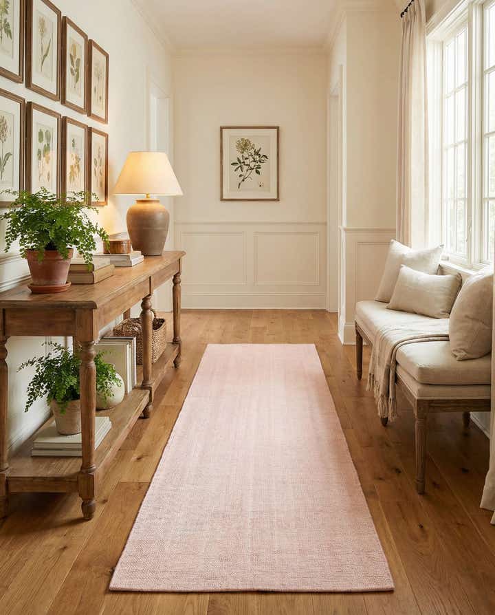 2' 7 x 12' Hand Woven Jill Zarin English Manor Farmhouse Wool Runner Rug