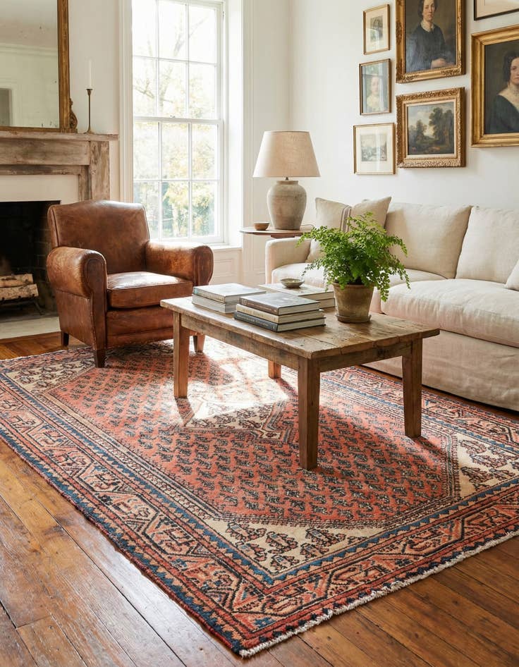 Detail image of 3' 4 x 5'  Hand Knotted Ultra Vintage Persian Wool Rug