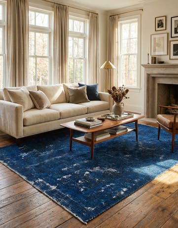 5' 5 x 8' Hand Knotted Ultra Vintage Persian Wool Rug