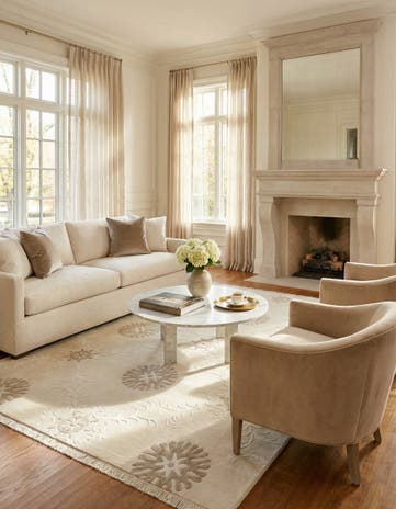 5' 7 x 8' Hand Knotted Darya Wool Rug