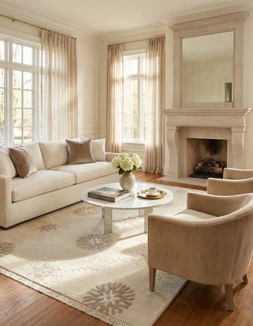 5' 7 x 8' Hand Knotted Darya Wool Rug