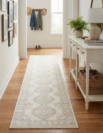Ivory Charlotte Runner Rug