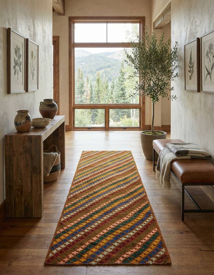 Detail image of  2' 8 x 9' 4  Hand Knotted Balouch Wool Runner Rug