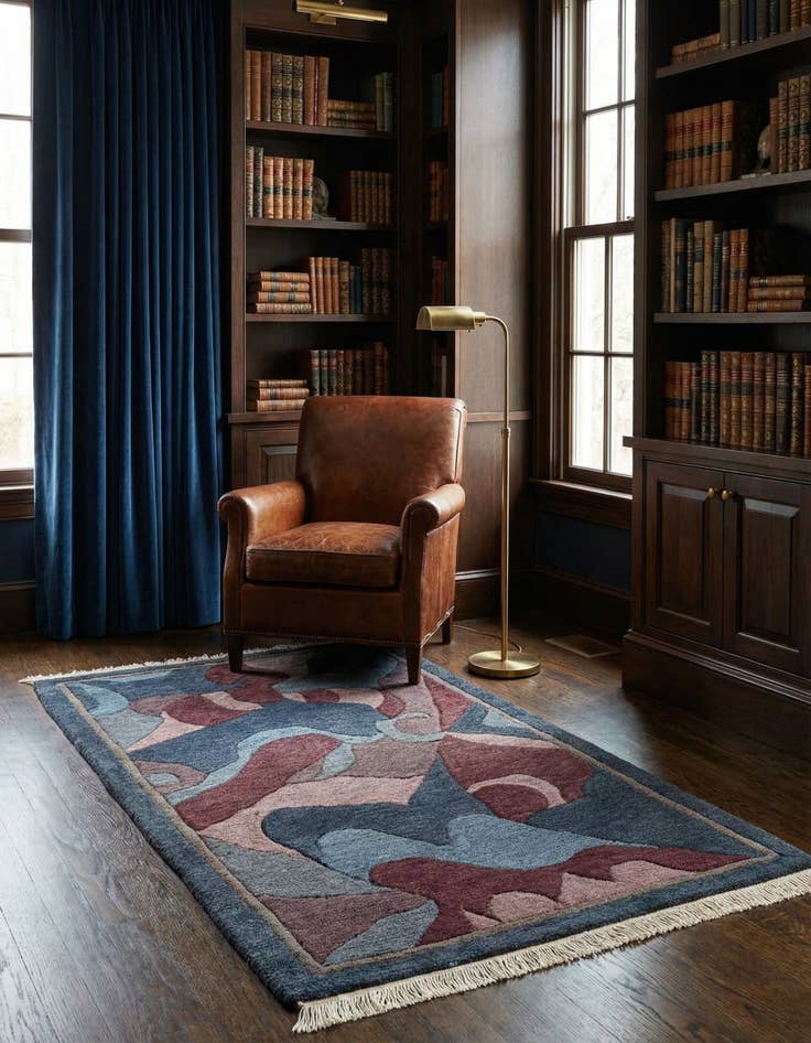 Detail image of  2' 2 x 3' 11  Hand Knotted Tibet Wool Rug