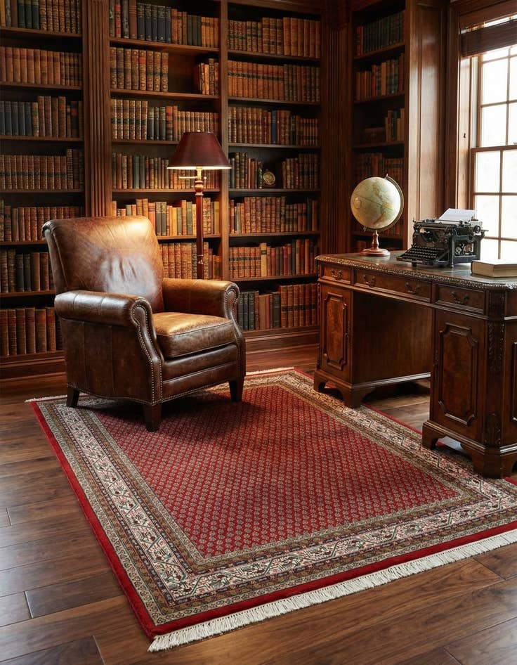 Detail image of 5' 9 x 7' 8  Hand Knotted Mir Wool Rug