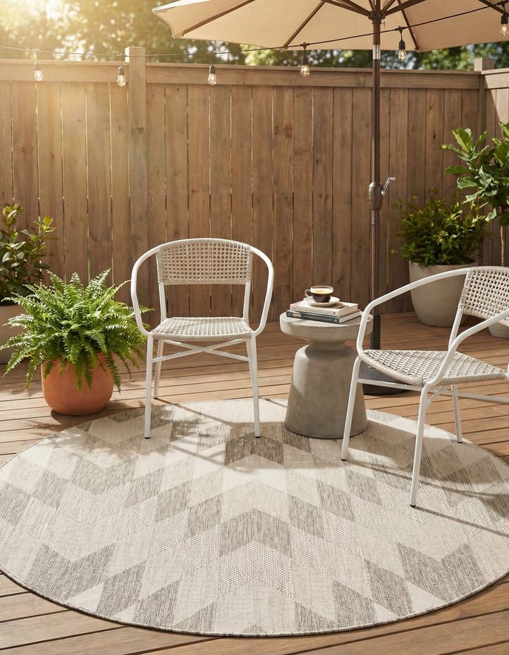 6' x 6' Easy-Clean Modern Indoor / Outdoor...