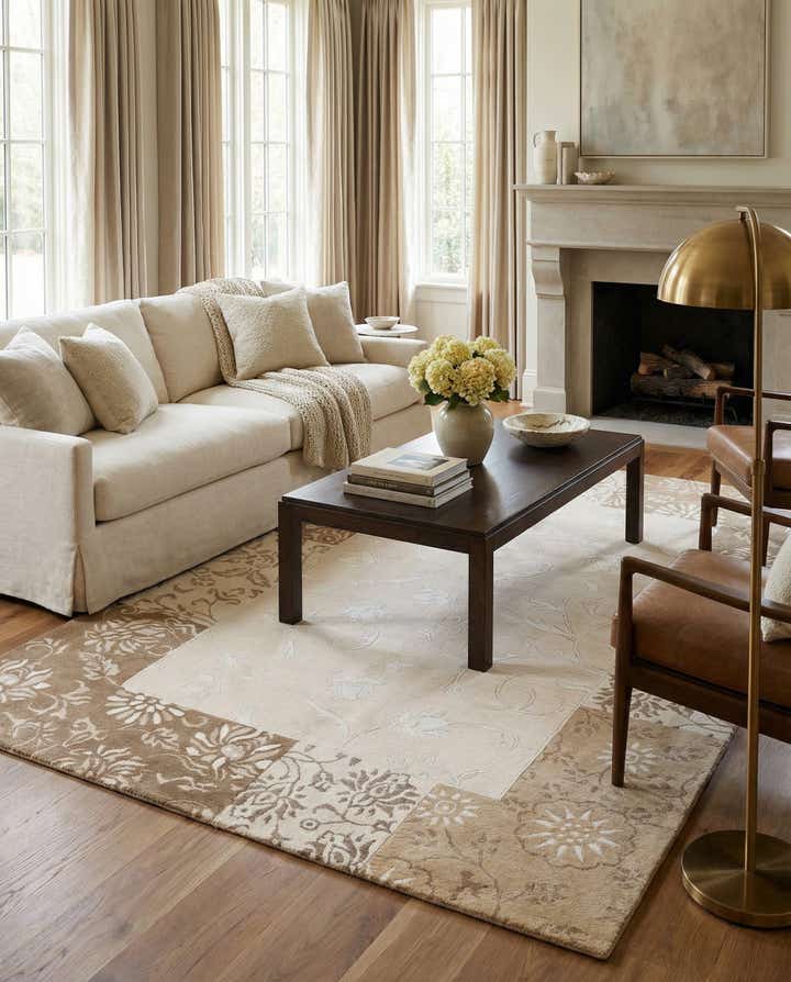 5' 9 x 8' Hand Knotted Darya Wool Rug