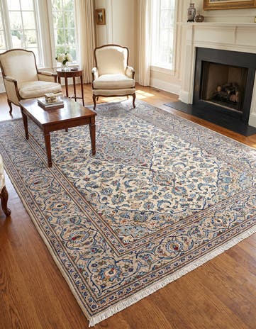 6' 5 x 9' 11 Kashan Wool Rug