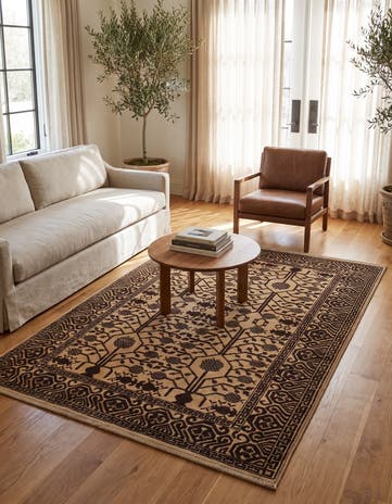 4' 3 x 5' 9 Hand Knotted Ziegler Modern Rug