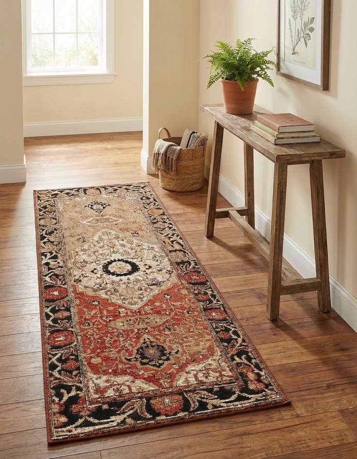 Detail image of 2' x 5' Easy-Clean Traditional Indoor / Outdoor Runner Rug