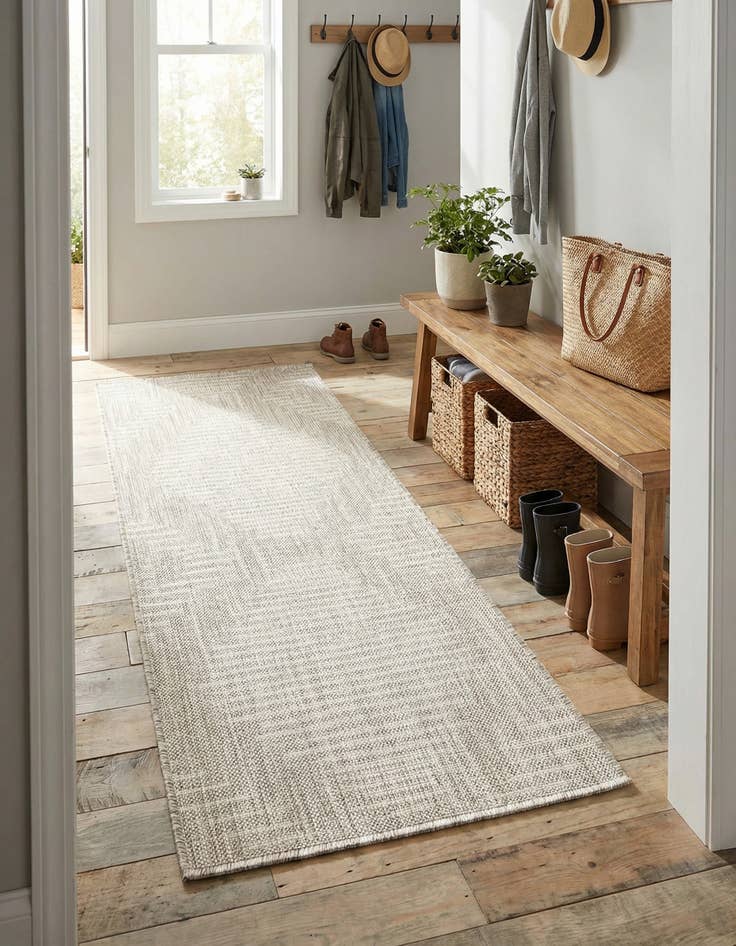 Detail image of  2' x 4'  Washable Modern Indoor / Outdoor Runner Rug