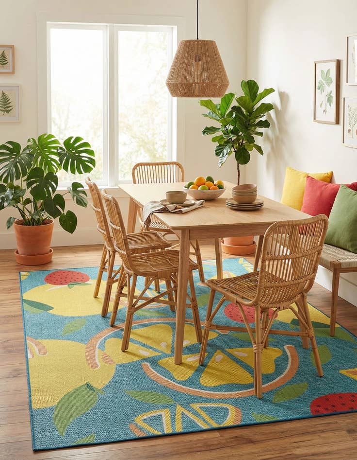 Detail image of 7' 10 x 10' Easy-Clean Baja Indoor / Outdoor Rug