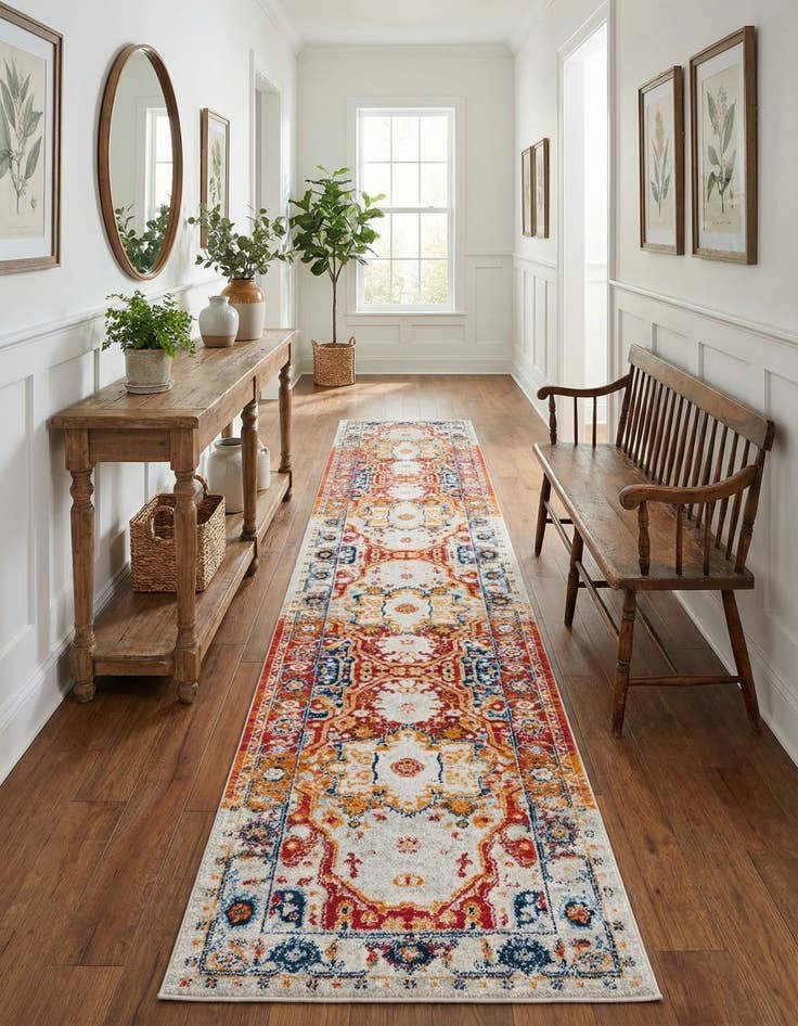 Detail image of 3' x 16' Madeline Vintage Runner Rug