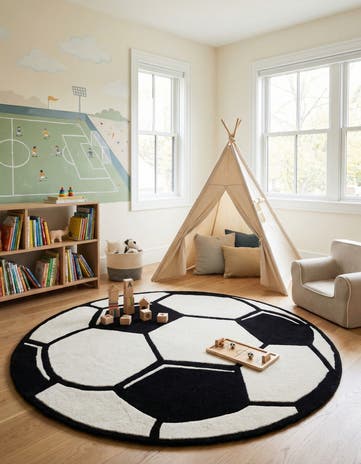 7' 10 x 7' 10 Playtime Kids Wool Freeform Rug