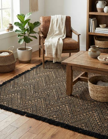 6' 1 x 6' 1 Handmade Braided Jute Square Rug