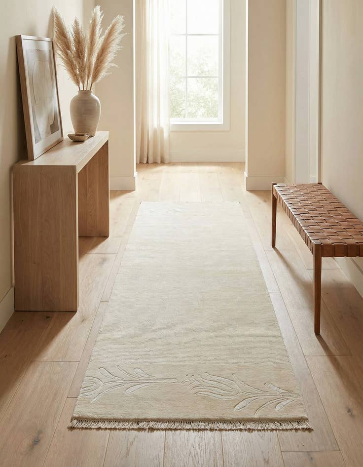 Detail image of 2' 11 x 9' 4  Hand Knotted Darya Wool Runner Rug