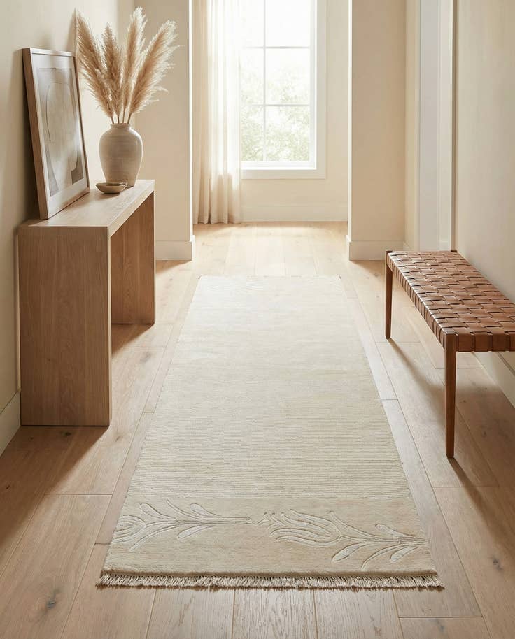 Detail image of 2' 11 x 9' 4 Hand Knotted Darya Wool Runner Rug