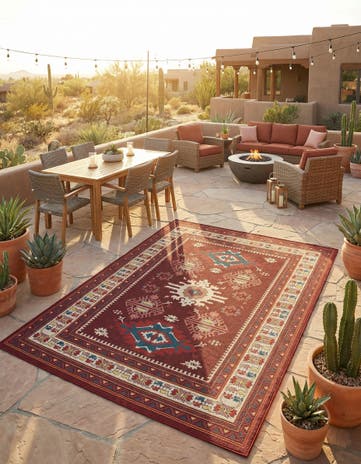 9' x 12' Easy-Clean Baja Indoor / Outdoor Rug