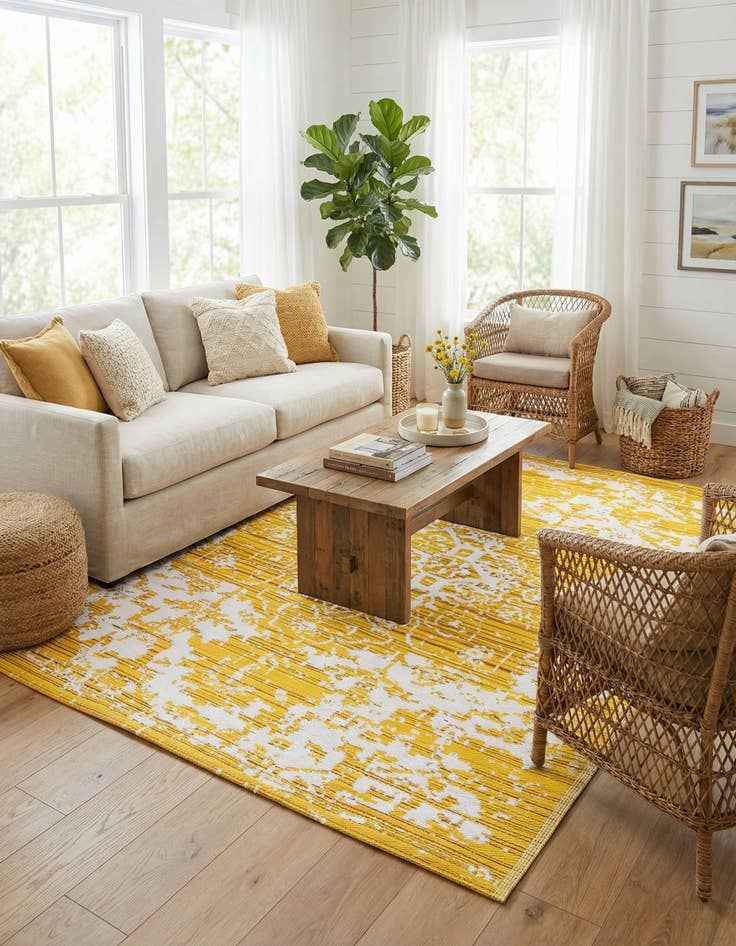 Detail image of  7' 10 x 10'  Washable Vista Breeze Indoor / Outdoor Rug