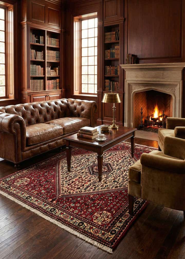 4' 9 x 6' 4 Abadeh Rug