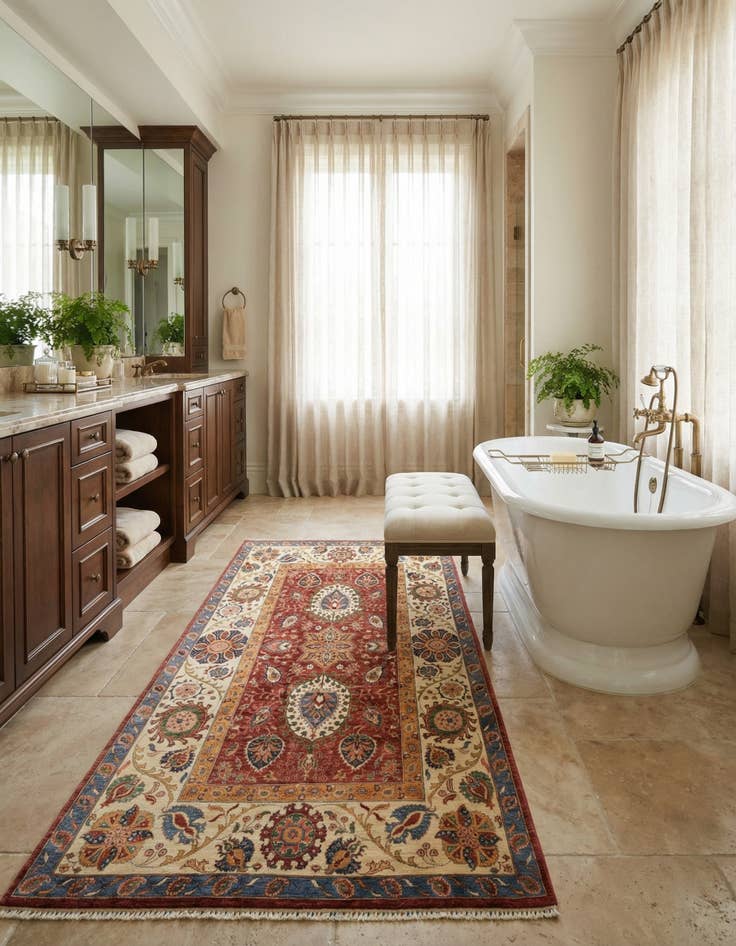 Detail image of 6' 7 x 9' 5  Hand Knotted Ariana Ziegler Rug