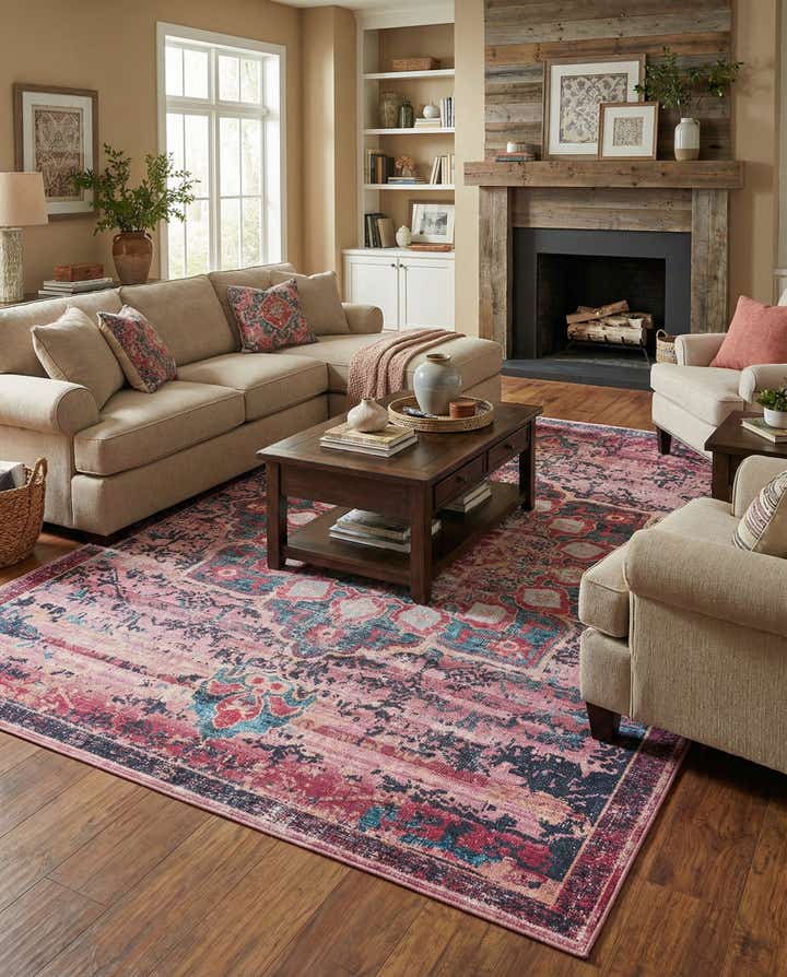 Freedom Renaissance Rug Brick 320cm x 395cm Washable Renaissance Rug | Rugs UK