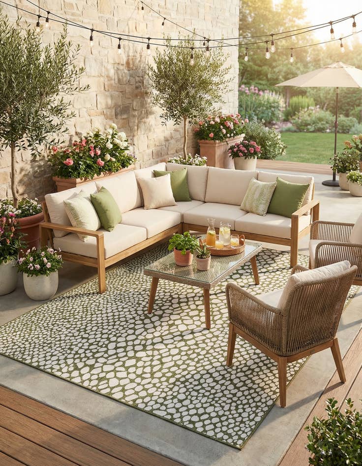 Detail image of 7' x 10'  Washable Jill Zarin Cape Town Indoor / Outdoor Rug