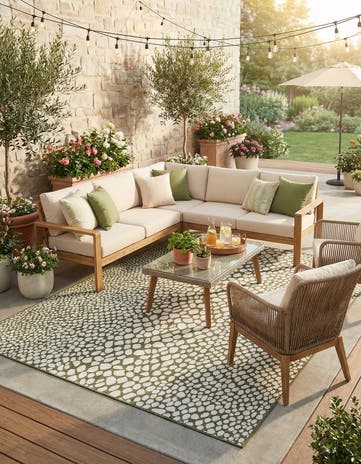 7' x 10' Easy-Clean Jill Zarin Cape Town Indoor / Outdoor Rug