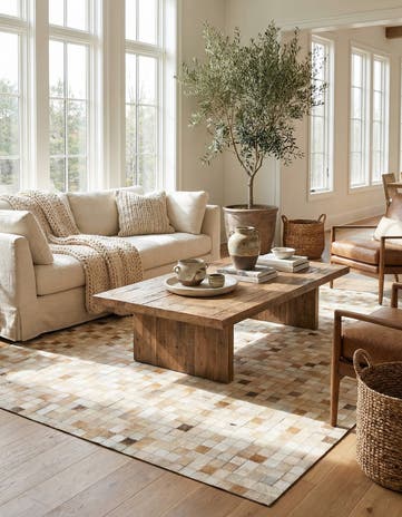 5' 1 x 7' 11 Cowhide Stocks Rug