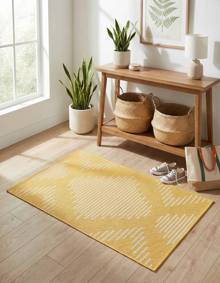 Detail image of  2' x 3'  Washable Modern Indoor / Outdoor Rug