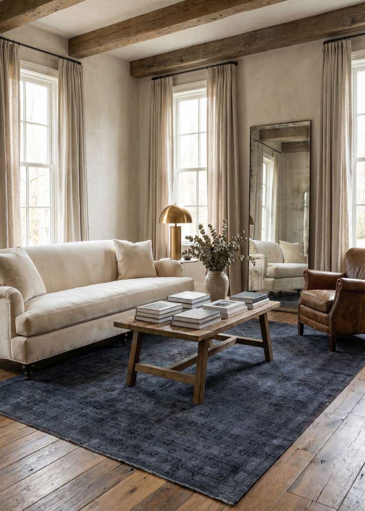 6' 7 x 9' 5 Hand Knotted Ultra Vintage Persian Wool Rug