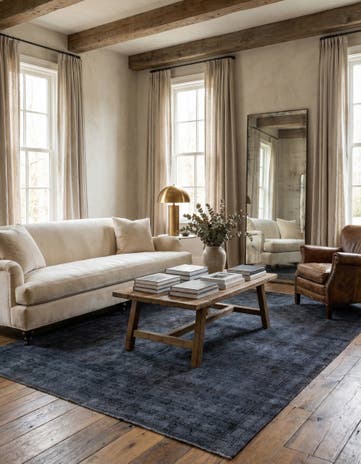 6' 7 x 9' 5 Hand Knotted Ultra Vintage Persian Wool Rug