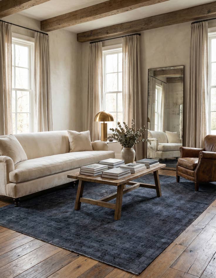 Detail image of 6' 7 x 9' 5  Hand Knotted Ultra Vintage Persian Wool Rug