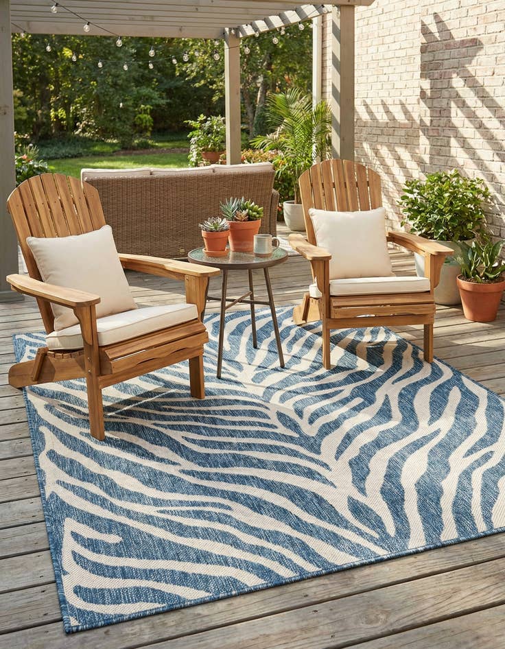 Detail image of 4' x 6' Easy-Clean Safari Indoor / Outdoor Rug