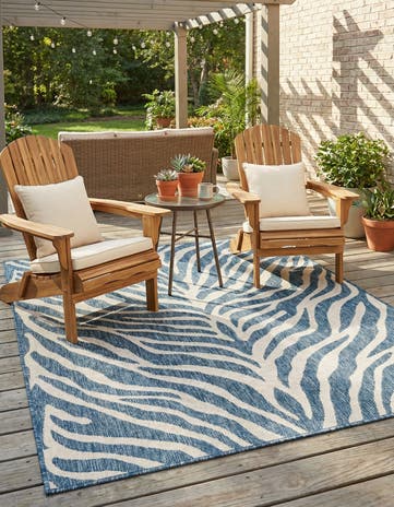 4' x 6' Easy-Clean Safari Indoor / Outdoor Rug
