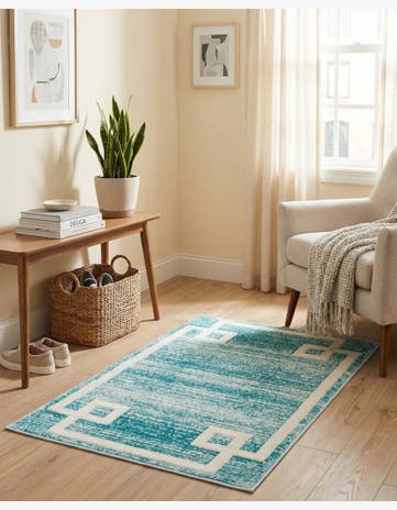 Jill Zarin Turquoise Uptown Lenox Hill Rug