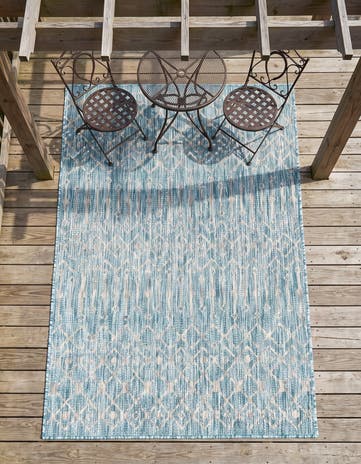 4' x 6' Easy-Clean Lattice Indoor / Outdoor Rug