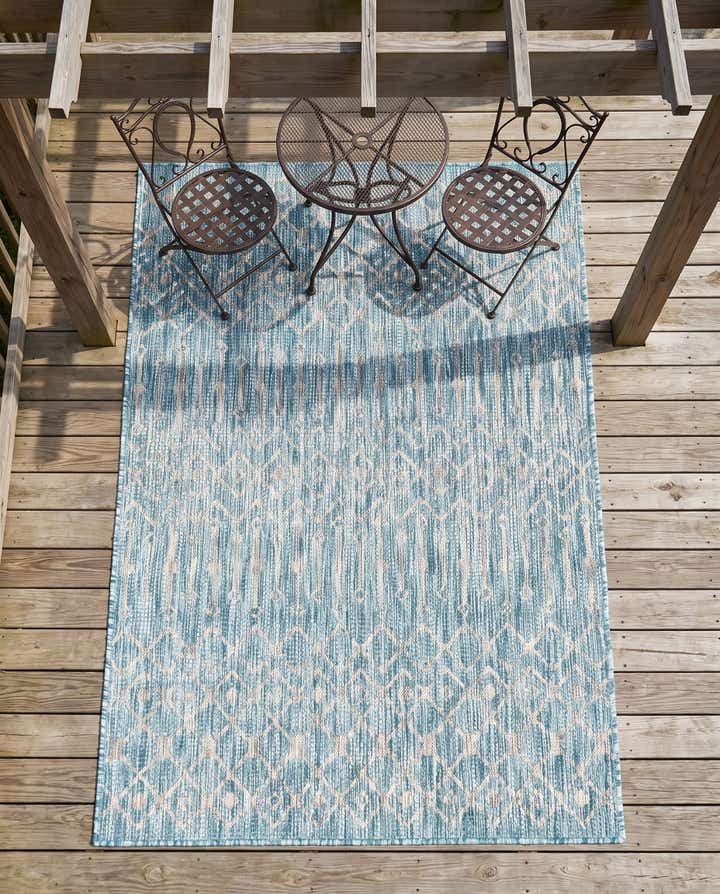 4' x 6' Easy-Clean Trellis Indoor / Outdoor Rug