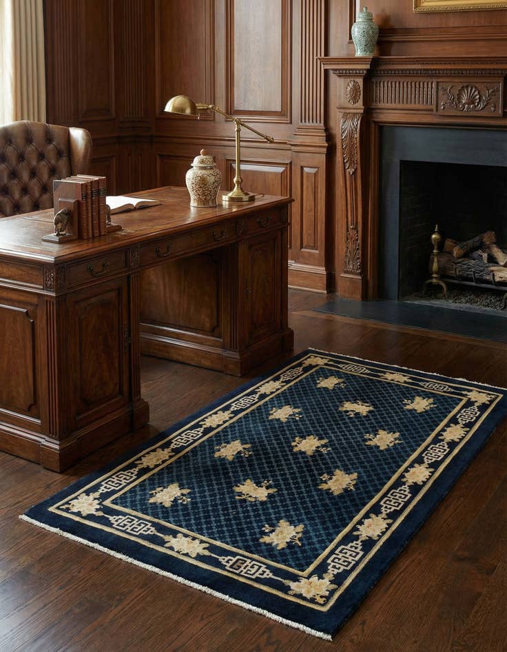 Detail image of 3' 4 x 5' 7 Pao Tou Wool Rug