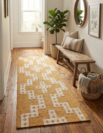 2' x 6' 1 Hand Woven Kilim Wool Runner Rug