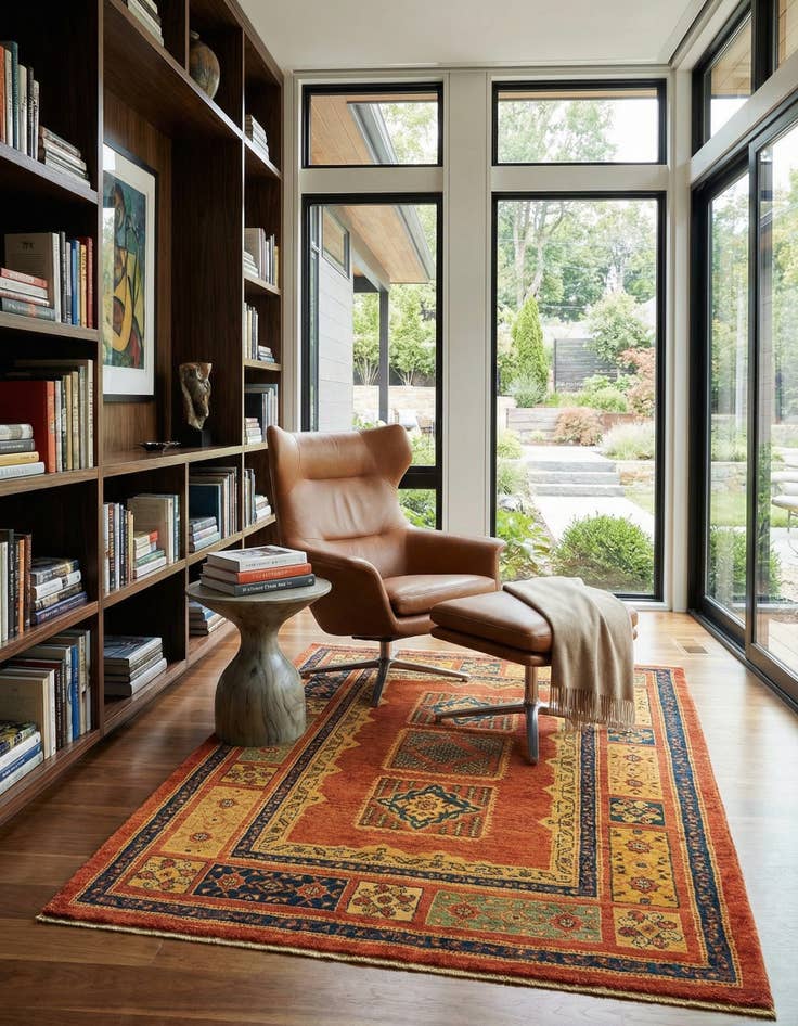 Detail image of 3' 8 x 4' 10 Kashkuli Wool Rug