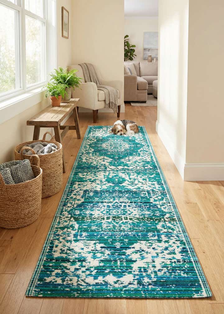 2' x 6' Easy-Clean Vista Breeze Indoor / Outdoor Runner Rug