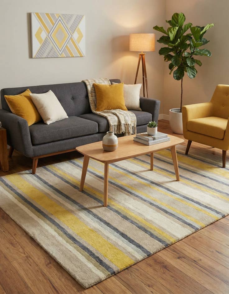 Detail image of  4' x 5' 6 Luna Wool Rug