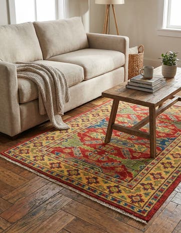 2' 8 x 3' 11 Hand Knotted Kazak Rug
