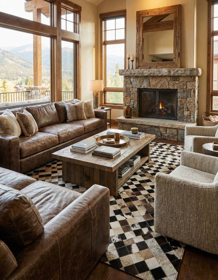 Detail image of  7' 11 x 9' 11 Cowhide - Patchwork Rug