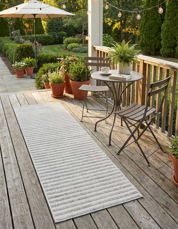 Detail image of 2' x 6'  Washable Sabrina Soto Indoor / Outdoor Runner Rug