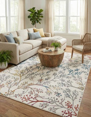 Ivory Blossom Rug