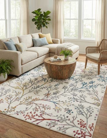 Ivory Blossom Rug